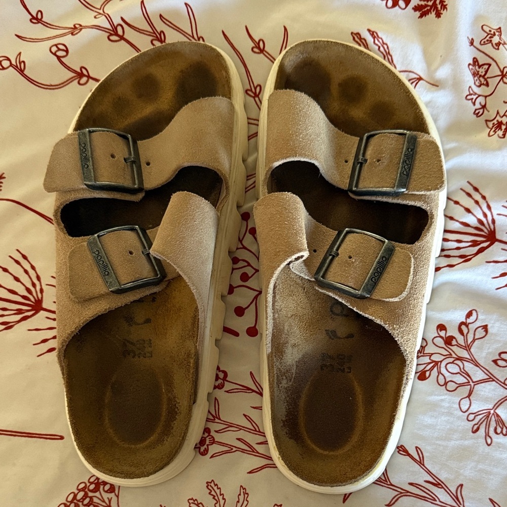 Birkenstock Tan Suede Sandals